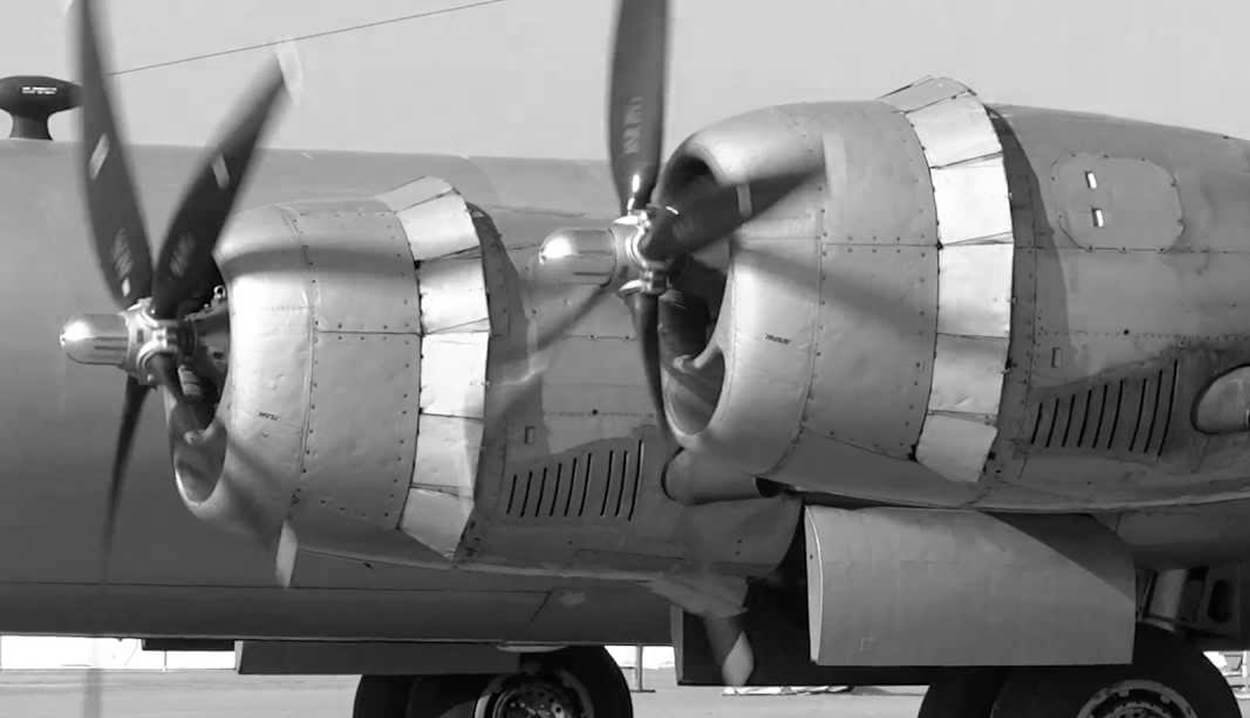 B-29 engine cowl flaps