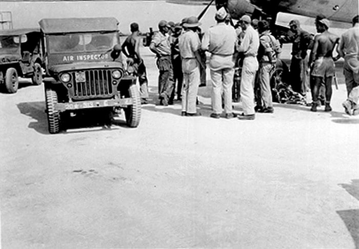 Damage inspection after mission © Archie Miller