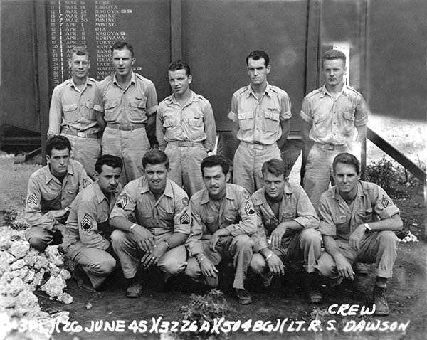 Dawson’s B-29 crew after assignment to the 504th